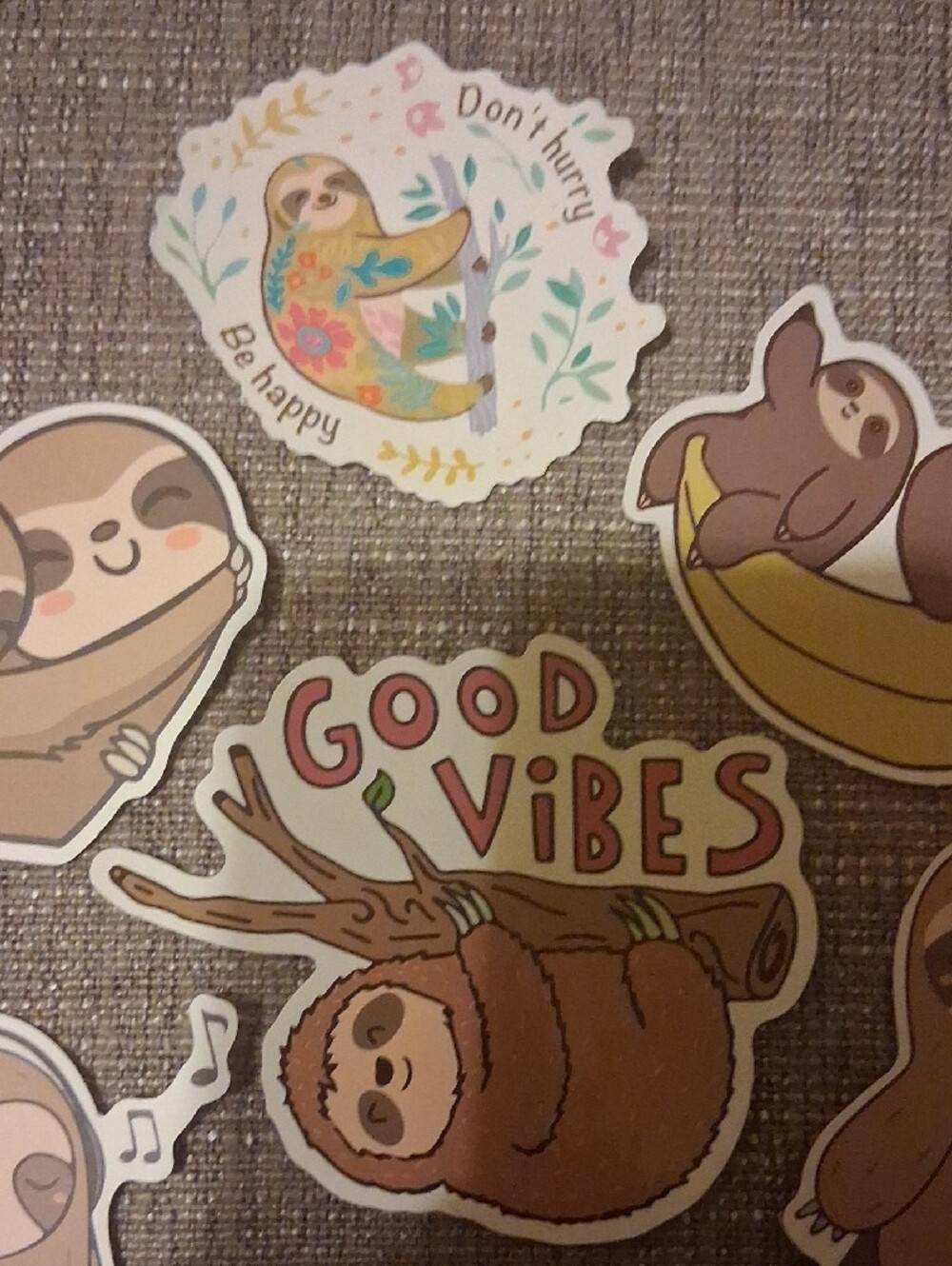 Cute Sloth Sticker Pack – Brown Sloth Designs - Picture 3 of 5